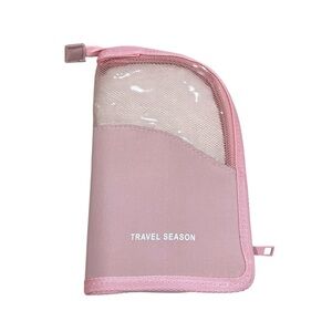 pink toiletry bag